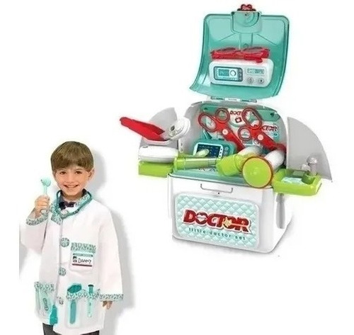 Set Medico Para Niños 3 En 1 Little Doctor Convierte Maletín