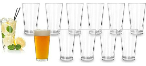 Juego 12 Vasos Cerveza Premium 16 Oz.