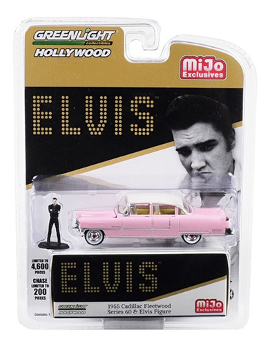 Greenlight Hollywood Cadillac Fleetwood & Elvis Figure 1:64