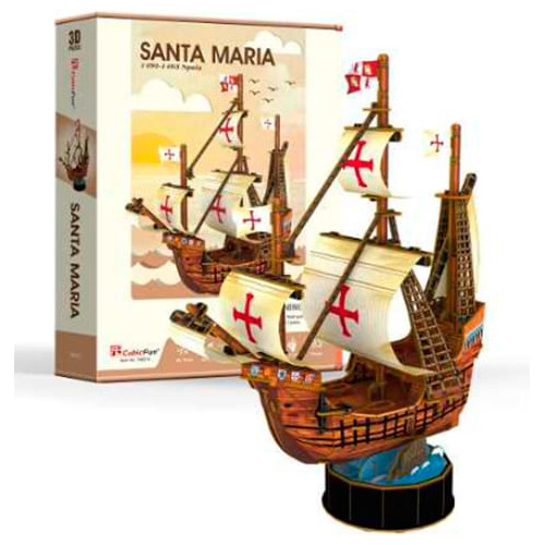 Cubic Fun Rompecabeza 3d Santa Maria Barco 93 Piezas