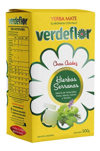 Yerba Mate Verde Flor 500gr.