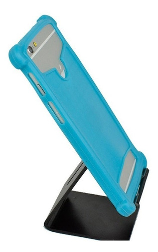 Forro Para Celular De Silicon Universal 4.0 Inch Azul