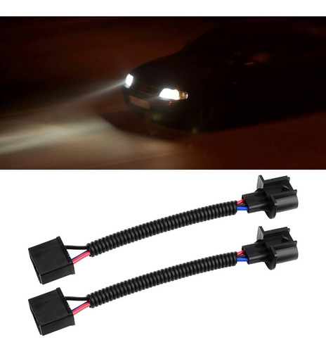 2 Unids H4 Hembra A H13 Macho Adaptador De Conversión De Far