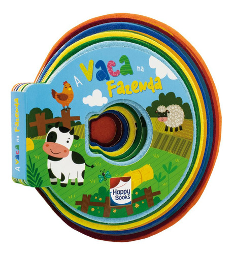 Feltros Curiosos: A Vaca Na Fazenda, De Mammoth World., Vol. 1. Editorial Happy Books, Capa Dura, Edição 1 Em Português, 2024