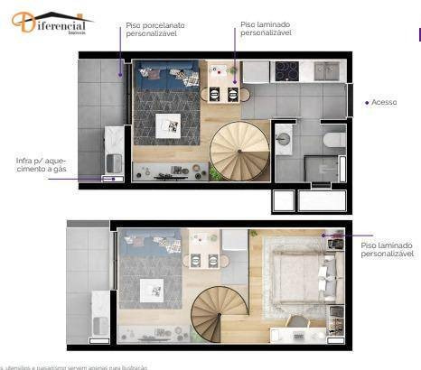 Imagem 19 de 19 de Loft À Venda, 36 M² Por R$ 204.900,00 - Cidade Industrial - Curitiba/pr - Lf0013