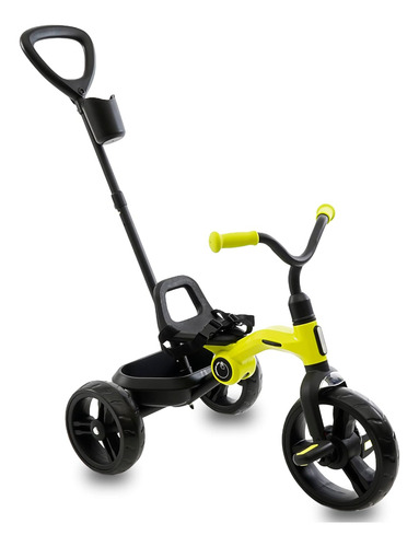 Triciclo Para Niño Con Bastón Plegable Tecno Prinsel 2 En 1