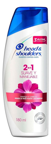 Shampoo Head & Shoulders Suave Y Manejable 180ml