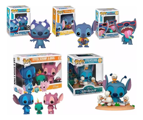 Funko Pop Disney Set Stitch 7 Figure - 5 Pack Exclusive