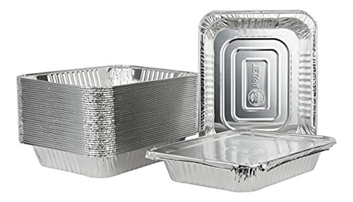 Envases Desechables De Aluminio Con Tapas - 25 Unidades