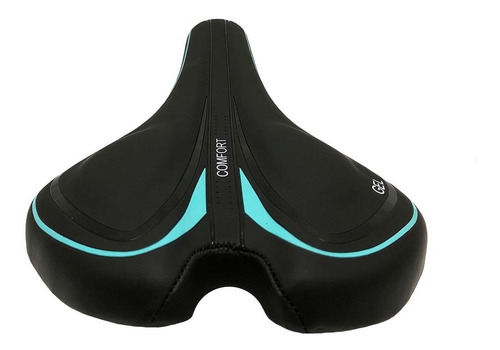 Imagem 2 de 3 de Banco Selim Confort Gel Elleven Confortável Bike Mtb Azul