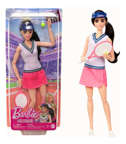 Muñeca Barbie Jugadora De Tenis Profesional Mattel 