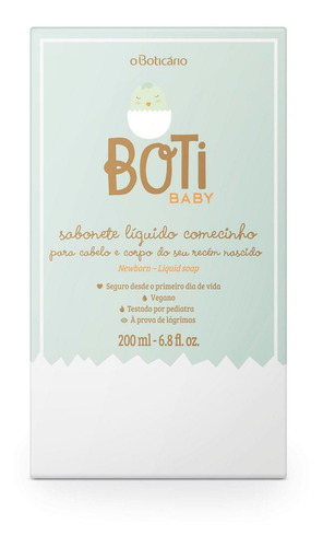 Boti Baby Sabonete Líquido Recem Nascido Comecinho 200 Ml
