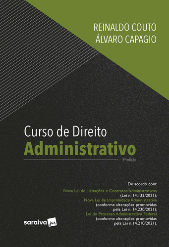 Libro Curso De Direito Administrativo 05ed 22 De Couto Filho