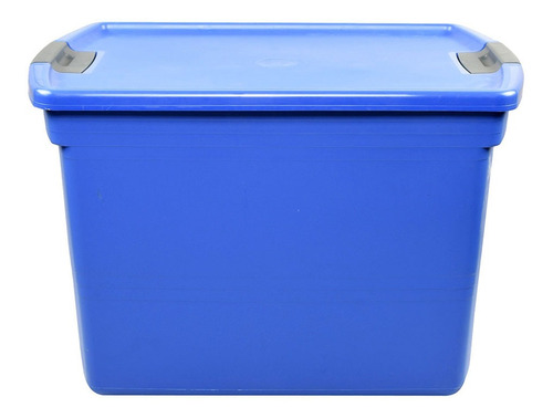 Caja Con Tapa De Plástico 83 L Azul