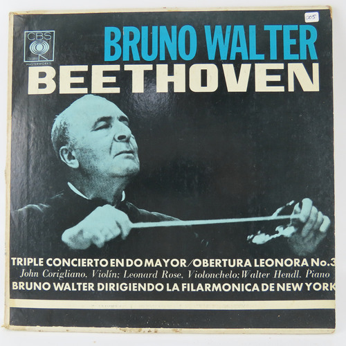 D005 Bruno Walter Beethoven Triple Concierto En Do Mayor Lp