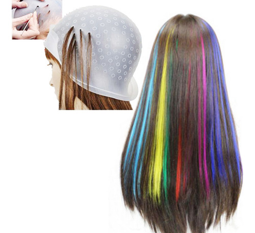 Gorros Para Colorear Para Cabello, Tinte E Iluminador, 2 Jue