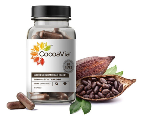 Cocoavia Suplemento Para Corazn Y Cerebro, 30 Das, 450 Mg De