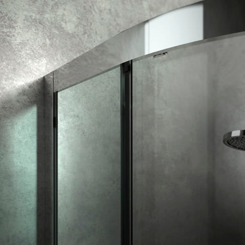 Junta de recambio para ducha deflector de 3,5mm/ 4mm/ 5mm vidrio grueso agua sello ducha de protección de sobretensión recta 80cm UK04 