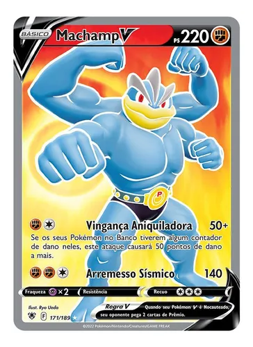 Carta Pokémon Machamp V Forte Estrelas Radiantes Original