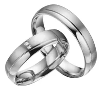 Comprar Anillos Matrimonio Económicas En Plata C\u002Fu Estuche Grabado