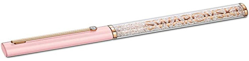 Bolígrafo Crystalline Gloss Rosa Lacado Y Baño De Oro Rosa