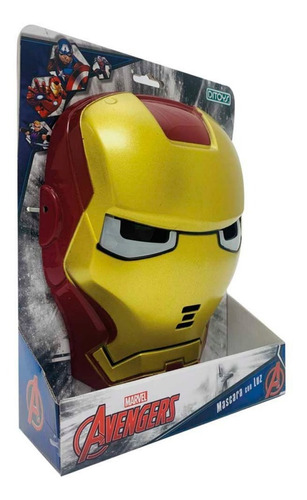 Iron-man Mascara Careta Con Luz Avengers Marvel Orig. Ditoys