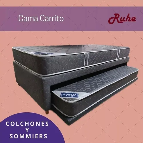 Divan Plaza 1/2 Con Colchones Y 2 Almohadas Viscoelásticas