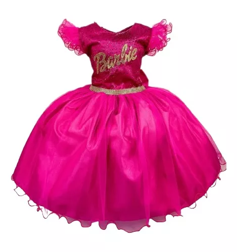 Vestido Princesa Belli Tematico Barbie Girls - Roupa Infantil