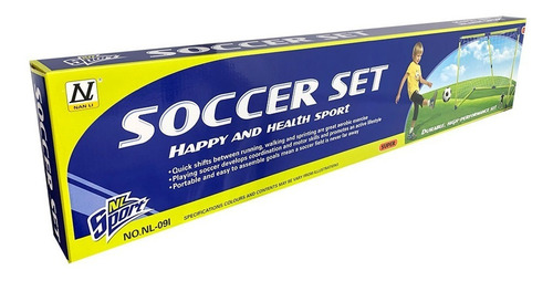 Arco Futbol Infantil Pelota Juguete Autoarmable 154 X 94 Cm