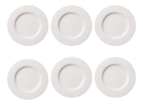 Plato De Pan 15 Cm Kit X6 Porcelana Selecta