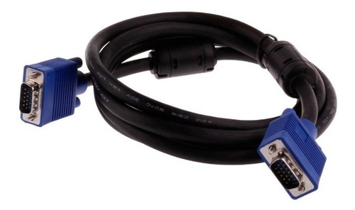 Imagem 2 de 3 de Cabo Vga Para Monitor Macho Lcd Pc Projetor 1,5 Metros Novo