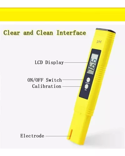 Medidor Ph Tester Digital Portatil Phmetro Calibrable Agua