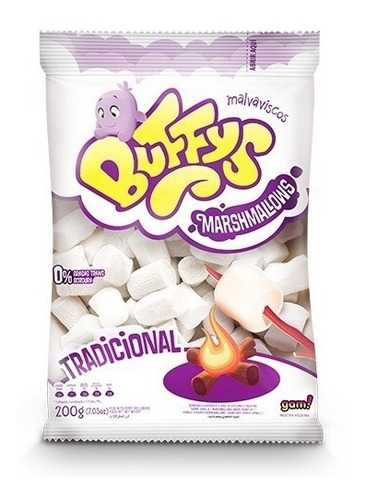 Malvaviscos Marshmallows Buffys Tradicional Blanco 200gr