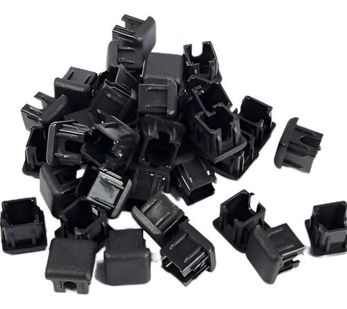 Ponteira Interna Quadrada Para Tubo 20 X 20 Mm - 100 Peças