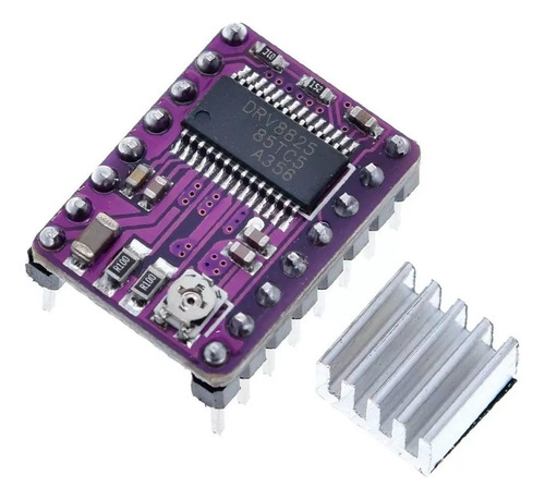 10x Driver Motor De Passo Drv8825 Com Dissipador 8-45v 2,5a
