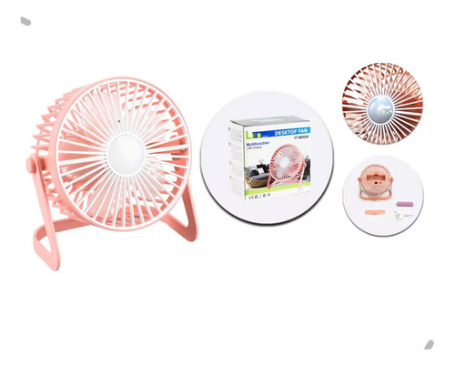 Ventilador Recargable Portátil 3 Velocidades