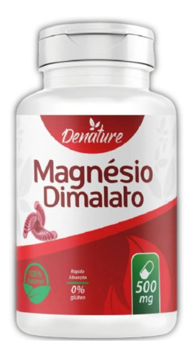 Magnésio Dimalato 500mg - Denature - 100 Cápsulas