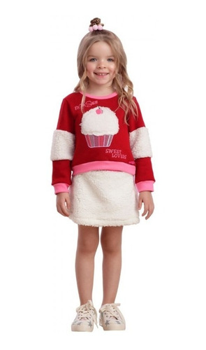 Imagem 2 de 4 de Conjunto Infantil Inverno Mon Sucré Soft Candy 20134