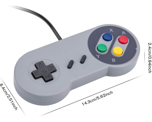 Controlador Usb Rii Gp100 Retro Para Juegos Clásicos - 2