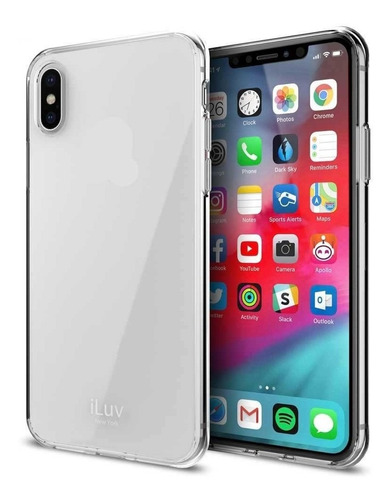 . Funda Iluv Vyneer Para iPhone XS Max Transparente