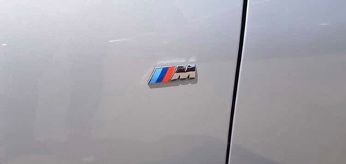 Insignias M Laterales Bmw 1,5 Cm Cromados Set 2 Unidades