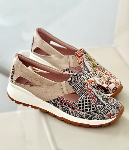 Mocasin Mujer Mafalda Lince Zapatos Dama Tejido Ecoamigable