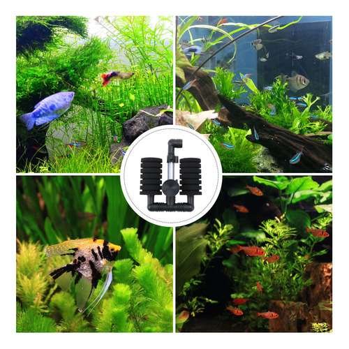 Filtro De Esponja Bioquímica Para Peceras De Acuario (negro)