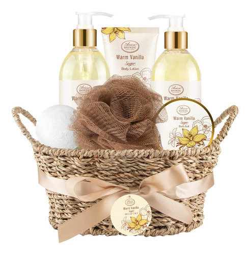 Juego De Regalo De Cesta De Spa Para Bao Y Ducha, Aroma Clid