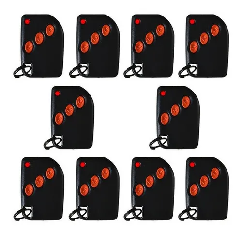comprar Controle 433mhz 3 Botões Compatec Com Pilha Kit 10 Unidades