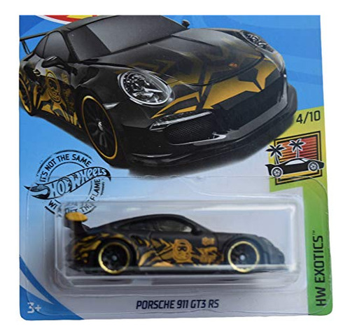 Hot Wheels Porsche 911 Gt3 Rs 162/250, Negro