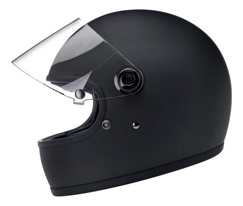 Casco Para Moto Biltwell Gringo S Ec Talla M Color Negro 987