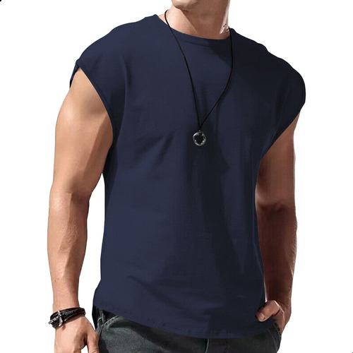 Camiseta Deportiva Masculina Hombre Sin Mangas Gym Polera