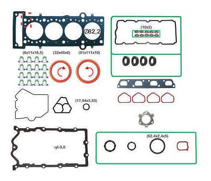 Jogo Junta Motor Com Retentor Idea 1.8 16v Flex 10/12 Etorq