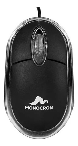 Mouse Optico Com Cabo Usb Preto Mn119 Monocron